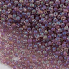 Tiny Miyuki Drop Seed Bead Lavender AB 9g Tube (142FR)