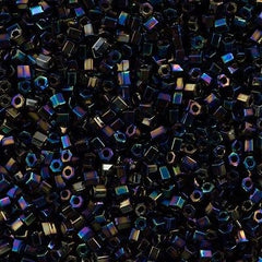 Toho Hex Seed Bead 11/0 Metallic Abalone Iris 2.5 inch Tube Tube (86)