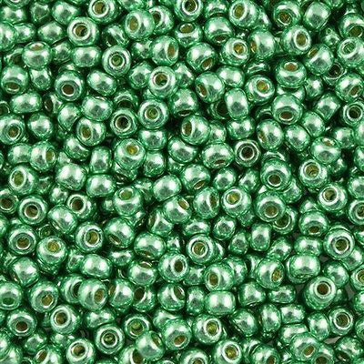 Miyuki Round Seed Bead 6/0 Duracoat Galvanized Dark Mint Green 20g Tube (4214)