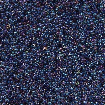 Toho Round Seed Bead 11/0 Inside Color Lined Midnight Blue 19g Tube (181)