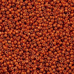50g Toho Round Seed Beads 11/0 PermaFinish Galvanized Saffron (562PF)