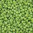 Miyuki Round Seed Bead 6/0 Matte Opaque Chartreuse AB 20g Tube (416FR)