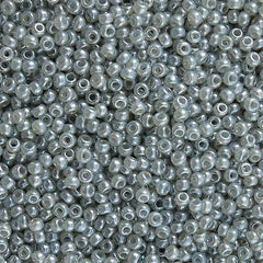 Toho Round Seed Bead 15/0 Transparent Ceylon Gray 2.5-inch Tube (150)