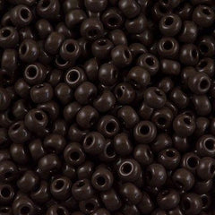 Miyuki Round Seed Bead 6/0 Opaque Brown 20g Tube (409)
