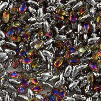 Czech Rizo 2.5x6mm Beads Crystal Volcano 15g RZ-00030VOL