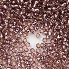50g Toho Round Seed Bead 8/0 Silver Lined Amethyst (26)