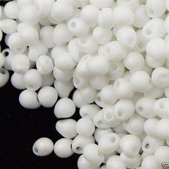 Miyuki Drop Fringe Seed Beads Matte White AB 10g (402FR)