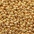 Miyuki Round Seed Bead 11/0 Galvanized Yellow Gold 22g Tube (1052)
