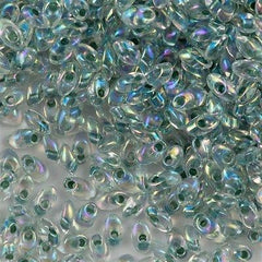 Miyuki Long Magatama Seed Bead Inside Color Lined Seafoam AB 8g Tube (263)