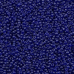Miyuki Round Seed Bead 15/0 Transparent Cobalt Luster 2-inch Tube (2243)