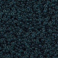 50g Miyuki Round Seed Bead 11/0 Semi Matte Lined Slate Blue Grey 11-1938