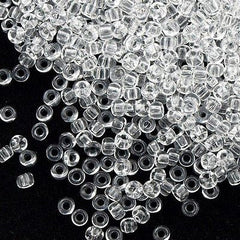 Toho Round Seed Bead 11/0 Transparent Crystal 2.5-inch Tube (1)