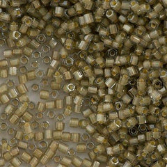 Toho Hex Seed Bead 11/0 Inside Color Lined Sand Crystal 7.2g Tube (369)