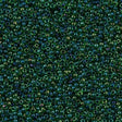 Miyuki Round Seed Bead 15/0 Blue Lined Green 2-inch Tube (332)