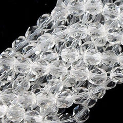 50 Czech Fire Polished 8mm Round Bead Crystal (00030)