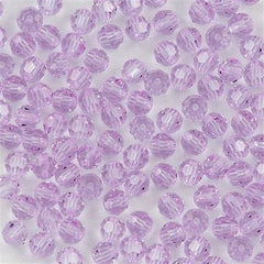 12 TRUE CRYSTAL 6mm Round Bead Violet (371)