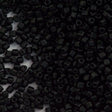 Miyuki Triangle Seed Bead 10/0 Opaque Matte Black 24g Tube (401F)