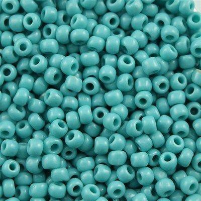50g Toho Round Seed Beads 6/0 Opaque Turquoise (55)