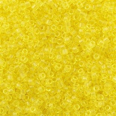 Miyuki Delica Seed Bead 11/0 Transparent Yellow 2-inch Tube DB710