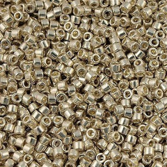 25G Miyuki Delica seed bead 11/0 Galvanized Silver DB35