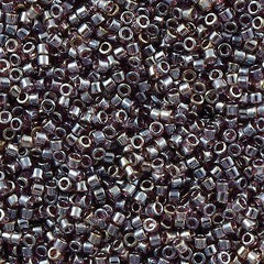 25g Miyuki Delica Seed Bead 11/0 Transparent Luster Dark Amethyst DB1224