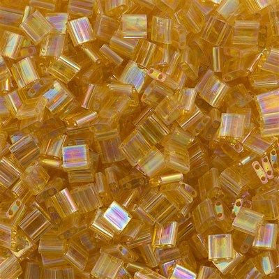 Miyuki Tila Seed Bead Transparent Light Amber AB 7g Tube (251)