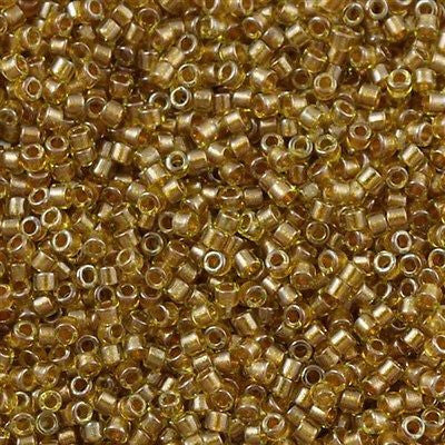 Miyuki Delica Seed Bead 11/0 Inside Dyed Color Amber 7g Tube DB909