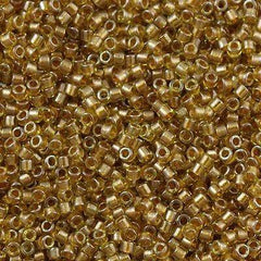 25g Miyuki Delica Seed Bead 11/0 Inside Dyed Color Amber DB909