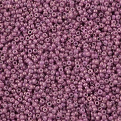 Miyuki Round Seed Bead 15/0 Opaque Dark Orchid Luster 2-inch Tube (1867)