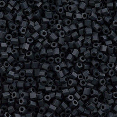 Toho Hex Seed Bead 11/0 Matte Gun Metal 2.5 inch Tube Tube (611)