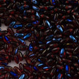 Czech Rizo 2.5x6mm Beads Siam Azuro 21g Tube (90090AZ)