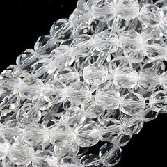 100 Czech Fire Polished 4mm Round Bead Crystal (00030)