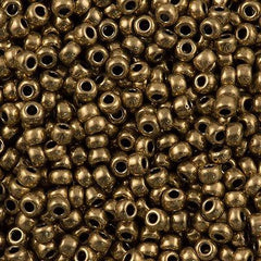 Miyuki Round Seed Bead 6/0 Metallic Dark Bronze 20g Tube (457)