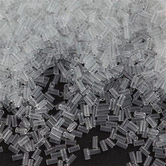 25g Miyuki 3mm Bugle Bead Transparent Crystal (131)