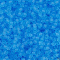 25g Miyuki Delica seed bead 11/0 Matte Transparent Aqua DB747