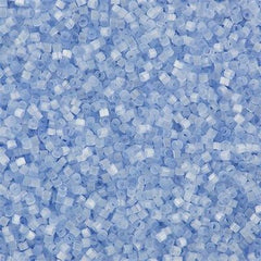 Miyuki Delica Seed Bead 11/0 Blue Satin Silk Glazed 2-inch Tube DB831