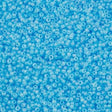 Miyuki Round Seed Bead 15/0 Transparent Matte Light Blue AB 2-inch Tube (148FR)