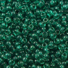 50g Miyuki Round Seed Bead 11/0 Transparent Dark Green (147)
