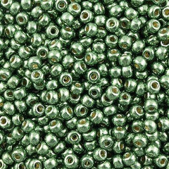 Miyuki Round Seed Bead 6/0 Duracoat Galvanized Sea Green 20g Tube (4215)