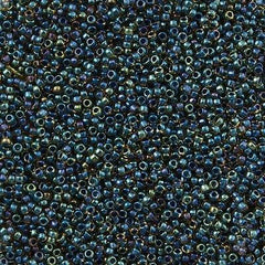 Toho Round Seed Bead 15/0 Inside Color Lined Navy Topaz 2.5-inch Tube (243)