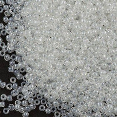 Toho Round Seed Bead 11/0 Transparent Crystal Luster 2.5-inch Tube (101)