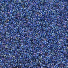 Toho Round Seed Bead 11/0 Inside Color Lined Caribbean Blue 19g Tube (189)