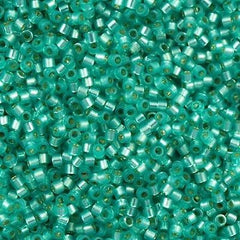 Miyuki Delica Seed Bead 11/0 Opal Silver Lined Dyed Aqua 7g Tube DB627