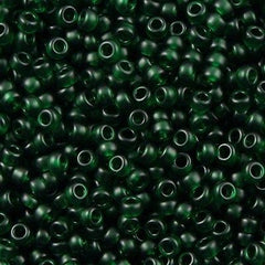 Miyuki Round Seed Bead 11/0 Semi Matte Emerald 22g Tube (156SF)