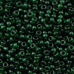 50g Miyuki Round Seed Bead 11/0 Semi Matte Emerald (156SF)