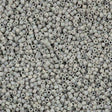 25g Miyuki Delica Seed Bead 11/0 Opaque Glazed Matte Turtle Dove Grey AB DB1528