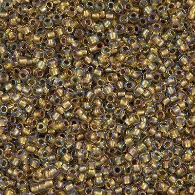50g toho Round Seed Bead 8/0 Inside Color Lined Bronze AB 30g (262)