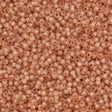 Toho Round Seed Bead 11/0 PermaFinish Silver Line Milky Peach 2.5-inch Tube (2111PF)