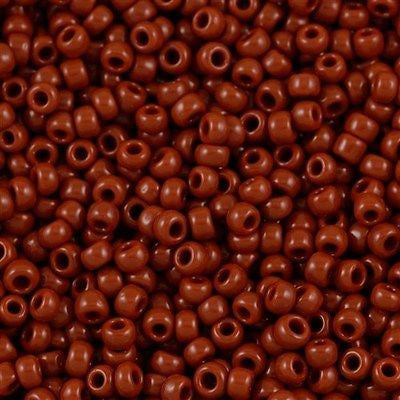 Toho Round Seed Bead 8/0 Opaque Light Brown 2.5-inch tube (46L)