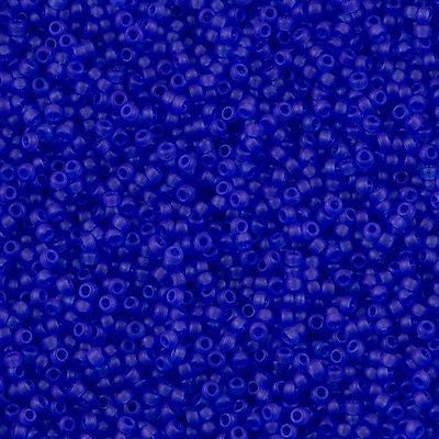Miyuki Round Seed Bead 15/0 Dyed Semi Matte Transparent Violet 2-inch Tube (1617)